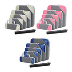6PCS Compression Packing Cubes Expandable Luggage Storage Bag Travel Packing Bag - White