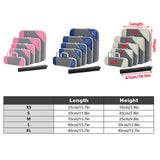 6PCS Compression Packing Cubes Expandable Luggage Storage Bag Travel Packing Bag - White - Side View