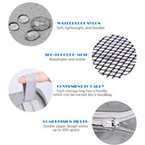 6PCS Compression Packing Cubes Expandable Luggage Storage Bag Travel Packing Bag - White - 45-Degree Angle