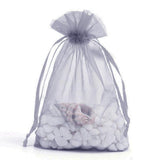 50 pcs Organza Bag Sheer Bags Jewellery Wedding Candy Packaging Sheer Bags 7*9 cm - Grey/50PCS