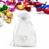 50 pcs Organza Bag Sheer Bags Jewellery Wedding Candy Packaging Sheer Bags 7*9 cm - Red/50PCS - Low Angle