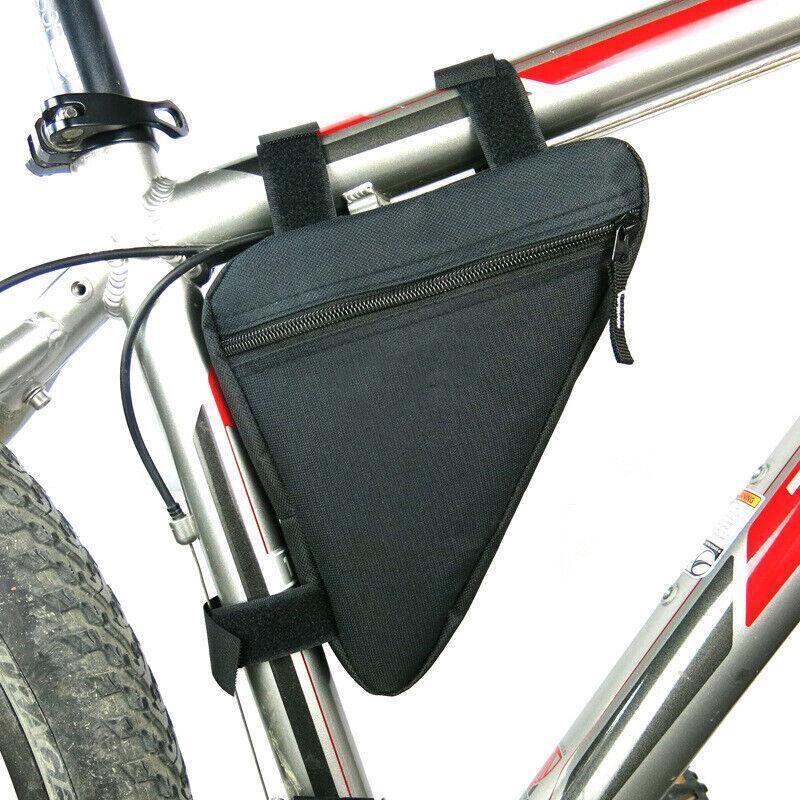 Sporting Accessories Bike Cycling Triangle Bag Front Frame Bicycle Black Pouchau