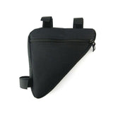 Sporting Accessories Bike Cycling Triangle Bag Front Frame Bicycle Black Pouchau - Close-Up Angle