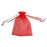 50PCS Organza Bag Sheer Bags Jewellery Wedding Candy Packaging Sheer Bags 9*12 cm - Pink/50PCS - Extra Image