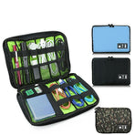 Electronic Accessories Storage USB Cable Organizer Bag Case Drive Travel Insert - Army
