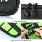 Electronic Accessories Storage USB Cable Organizer Bag Case Drive Travel Insert - Army