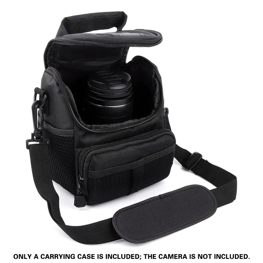 Shoulder Camera Bag Durable with Multi-Compartment for DSLR SLR Use 14x12x17cm