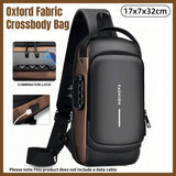Multi-Function Password Lock Shoulder Bag Anti-Theft Crossbody Sling Bag Travel