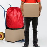Waterproof Drawstring Moving Bag Large Packing Transfer Bag for Travel Storag - Blue - Low Angle
