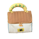 Cute Cabin Cosmetic Bag Large Capacity Portable Travel Storage Handheld Wash Bag - Brown