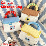 Cute Cabin Cosmetic Bag Large Capacity Portable Travel Storage Handheld Wash Bag - Brown