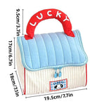 Cute Cabin Cosmetic Bag Large Capacity Portable Travel Storage Handheld Wash Bag - Brown