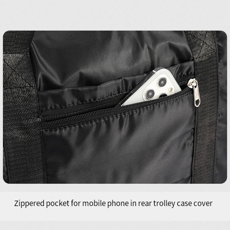 Large Capacity Travel Bag Foldable Luggage Tote Lightweight Storage Duffel Bag - Purple