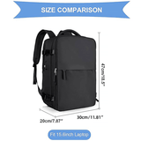 Waterproof Travel Backpack Outdoor Sports Shoulder Bag Hiking Camping Daypack - Grey - Top-Down View