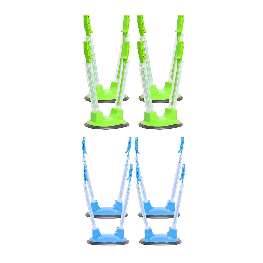 8PCS Kitchen Bag Holder Stand Plastic Storage Rack Food Storage Bag Organizer