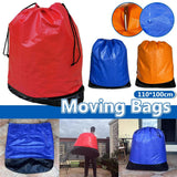 Waterproof Drawstring Moving Bag Large Packing Transfer Bag for Travel Storag - Orange - Extra Image
