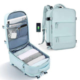 Waterproof Travel Backpack Outdoor Sports Shoulder Bag Hiking Camping Daypack - Purple - Low Angle