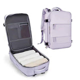 Waterproof Travel Backpack Outdoor Sports Shoulder Bag Hiking Camping Daypack - Purple - Extra Image