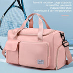 Unisex Waterproof Portable Travel Luggage Carry On Shoulder Hand Duffle Bag - Purple