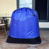 Waterproof Drawstring Moving Bag Large Packing Transfer Bag for Travel Storag - Red - Close-Up Angle