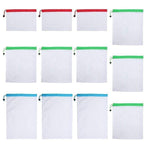 Up 15X Eco Friendly Reusable Mesh Produce Bags Superior Double Stitched Strength - 5PCS Small Red
