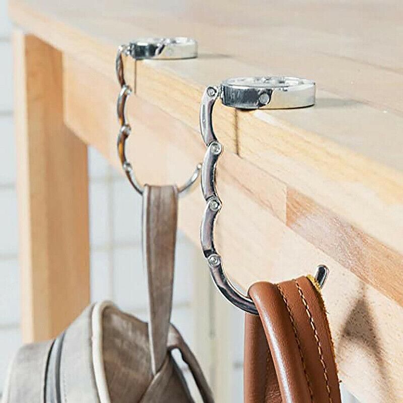 Portable Folding Purse Hook Table Hanger for Handbags Bags Storage