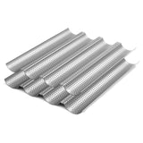 Non-stick French Baguette Pan Bread Baking Mould Loaves Mold Cooking Steel Tray - Front View
