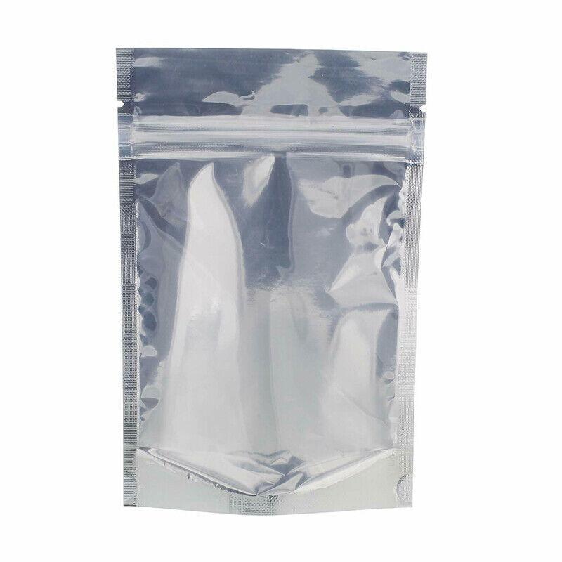 Clear Aluminum Foil Mylar Stand Up Retail Bags Zip Lock Pouches Pouch Packaging - 15*22+4CM-50PCS