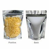 Clear Aluminum Foil Mylar Stand Up Retail Bags Zip Lock Pouches Pouch Packaging - 15*22+4CM-50PCS - Side View