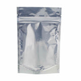 Clear Aluminum Foil Mylar Stand Up Retail Bags Zip Lock Pouches Pouch Packaging - 9*14+3CM-50PCS - Front View