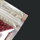 Clear Aluminum Foil Mylar Stand Up Retail Bags Zip Lock Pouches Pouch Packaging - 9*14+3CM-50PCS - 45-Degree Angle