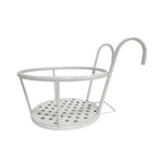 Iron Balcony Flower Rack Hanging Pot Hanger Railings Planter Rack Outdoor Garden