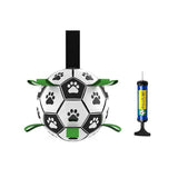 Interactive Pet Football Dog Toys Grab Tabs Outdoor Training Soccer Chew Balls - Front View