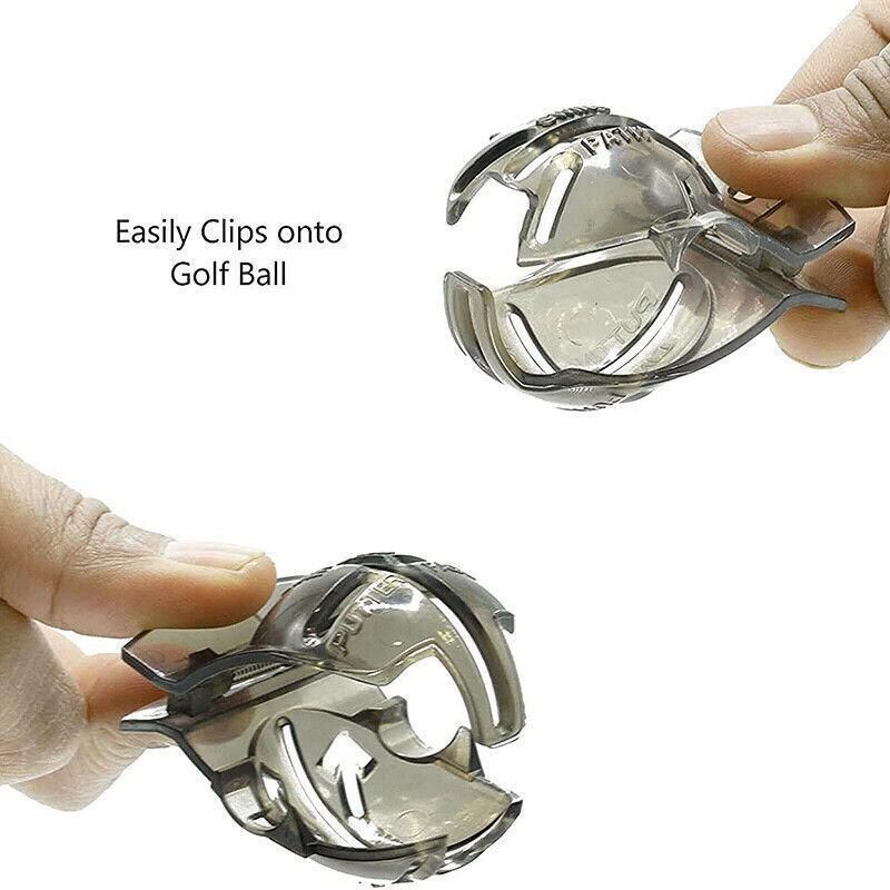 Sports Alignment Golf Ball Marker 3 Line Tool Drawing Liner Set Stencil Au Stock - Black