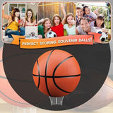 12Cm Clear Acrylic Ball Stand Holder Display Rugby Basketball Football Soccer