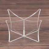 12Cm Clear Acrylic Ball Stand Holder Display Rugby Basketball Football Soccer