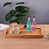 Wooden Bamboo Folding Tray Bamboo Fold Up Lap Tray Tea Coffee Table Breakfast - Low Angle