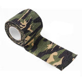 4 Roll Tape Army Camo Wrap Rifle Gun Shooting Hunting Camouflage Stealth Webbing - ACU Camouflage - Top-Down View