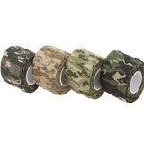 4 Roll Tape Army Camo Wrap Rifle Gun Shooting Hunting Camouflage Stealth Webbing - Grass Camouflage - Front View