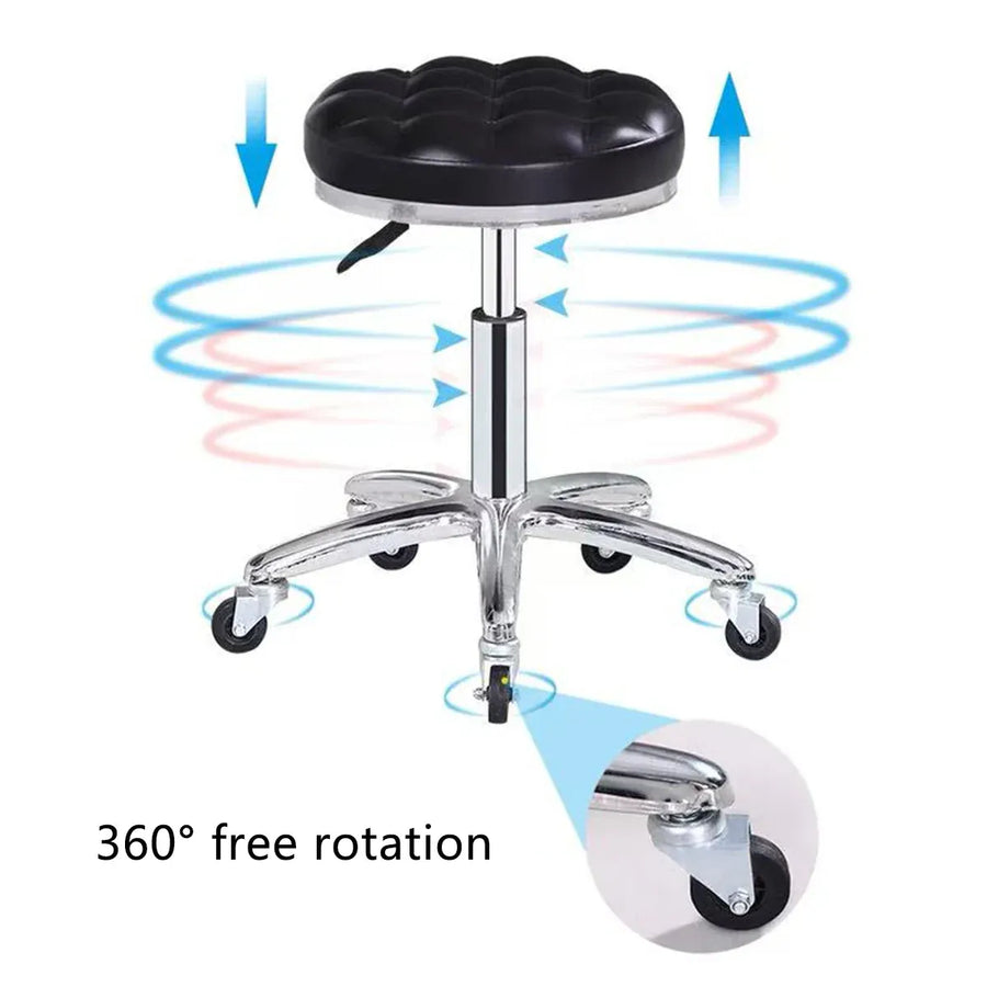Bar Stool Swivel Height Adjustable Round Stool for Kitchen Bar Home Office