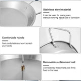 Stainless Steel Vertical Skewer Grill Pan Barbecue Kebab Rack Grill Cooking Tool - Rear View