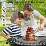 Stainless Steel Vertical Skewer Grill Pan Barbecue Kebab Rack Grill Cooking Tool - Close-Up Angle