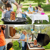 Stainless Steel Vertical Skewer Grill Pan Barbecue Kebab Rack Grill Cooking Tool - Extra Image