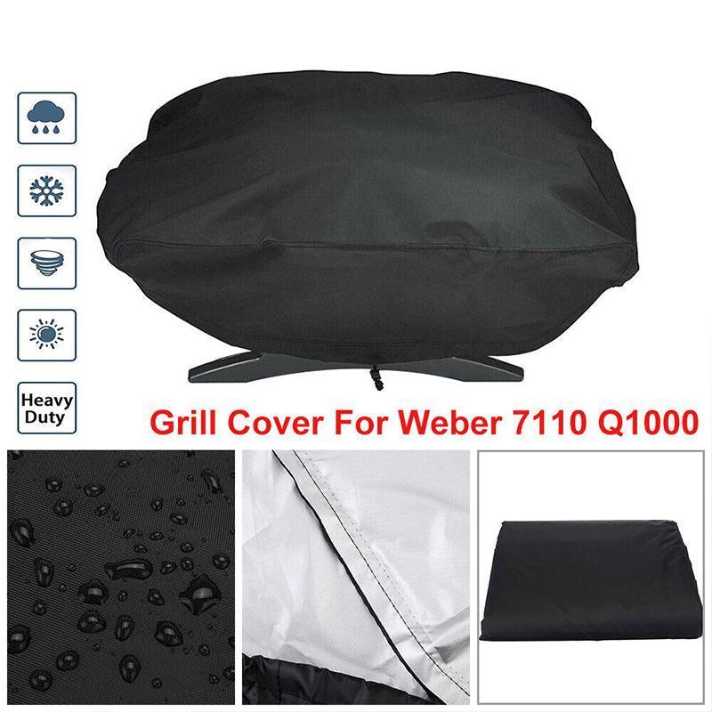 Waterproof BBQ Grill Cover for Weber Q100 Q1000 Series 67×44×32cm