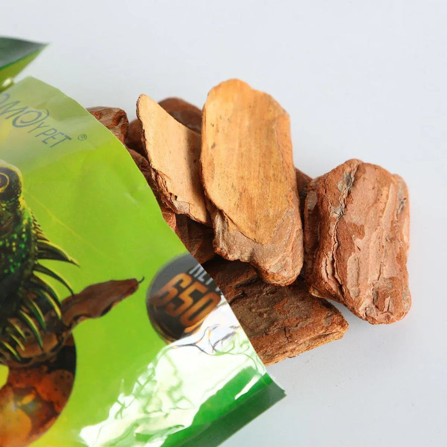 Reptile Bedding Substrate for Lizard Snake Tortoise Natural Bark Material - Small 650g