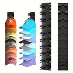 Multi Tier Wall Mounted Hat Storage Rack Cap Organizer for Baseball Hats and Cap