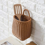 Vintage Wall Hanging Basket Kitchen Storage Basket Small Flower Basket Organizer - 12cm