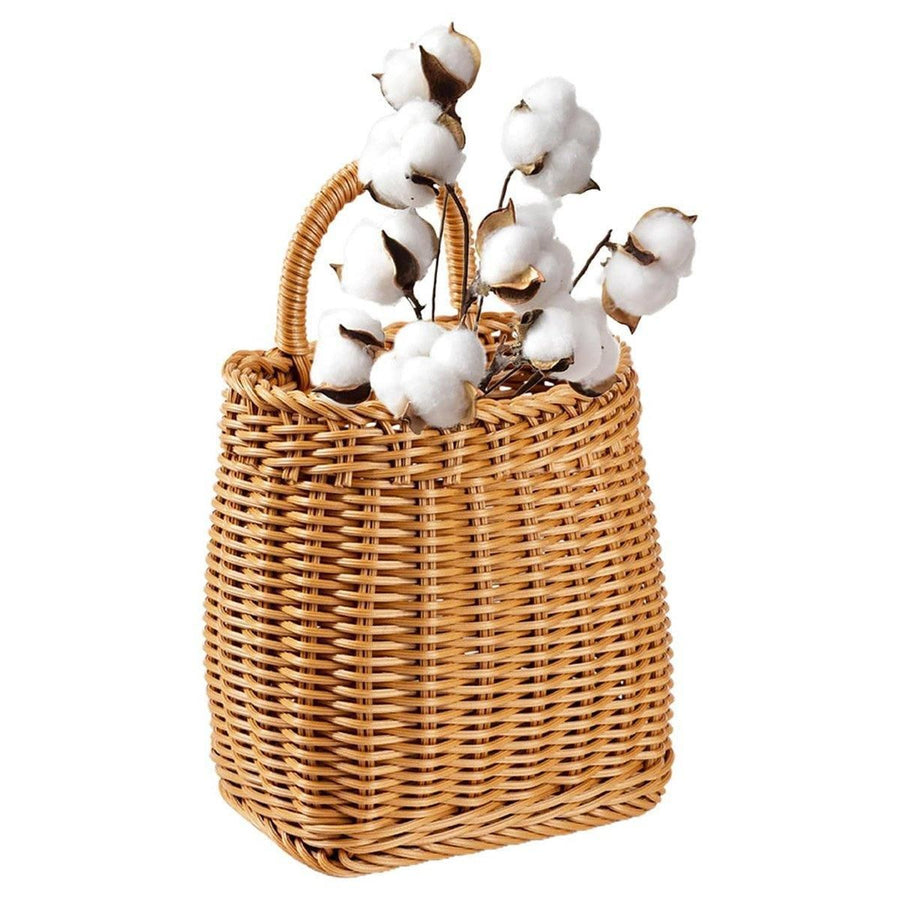 Vintage Wall Hanging Basket Kitchen Storage Basket Small Flower Basket Organizer - 12cm