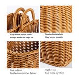 Vintage Wall Hanging Basket Kitchen Storage Basket Small Flower Basket Organizer - 15cm - 45-Degree Angle