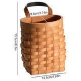 Carrying Basket for Fruit Snacks Storage Organizer Home Kitchen Storage Basket - Side View